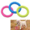 Tpr Rubber Thorn Ring Circle Bite-resistant Tooth Cleaning Molar Toys For Cats Dogs (random Colors)