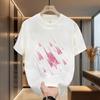 Men High Quality Cotton T Shirt Short Sleeve Crew Neck Casual Solid Color Top Soft Breathable Basic Tee for Summer Wear