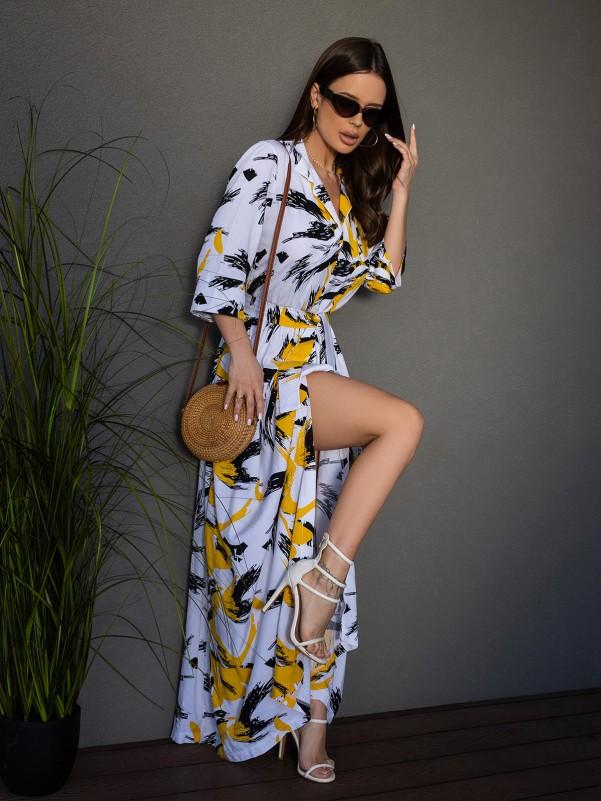 Long Cotton Dress ISSA PLUS