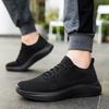 Fashion Green Unisex Breathable Casual Flying Woven Lightweight Sport Sneakers Slip-on Non-Slip Jogging Shoes for Couples Women Men