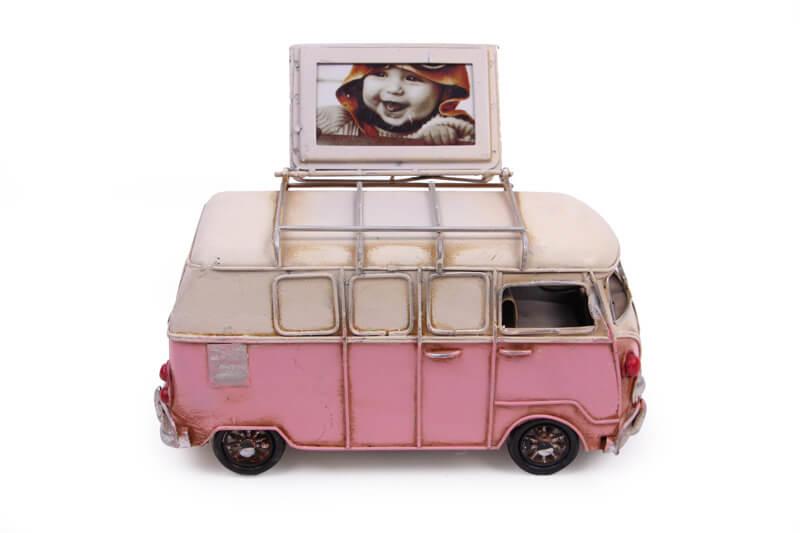 

Декоративный металлический микроавтобус с рамой и копилкой