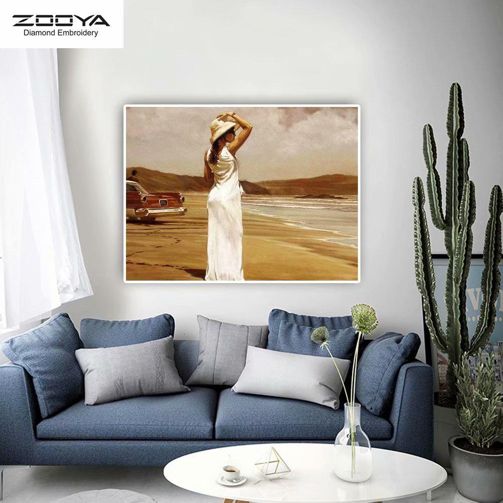 

ZOOYA DIY 5D Полный квадрат Алмазная картина Сексуальная женщина Вышивка Крестом Ремесло Стежок Домашний декор