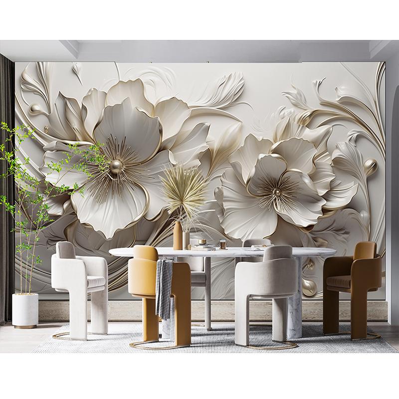 

Ретро Цветочная Фреска Цветочные Тисненые Обои Гостиная Спальня Диван ТВ Фон Обои 200 cm(W) x 140 cm(H)