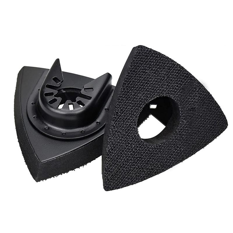 4pcs Triangular Sanding Pads 80mm Hook And Loop Grinding Triangle Oscillating Sandpaper Multi-Tool Blade Oscillating Tool Acces