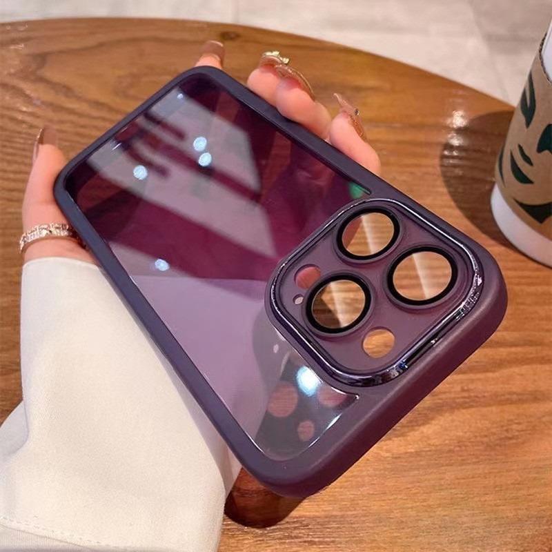 Applicable To IPhone16proMax Glamorous TPU Case Apple 15 Translucent I14 Full Inclusive Anti Fall Protection Case