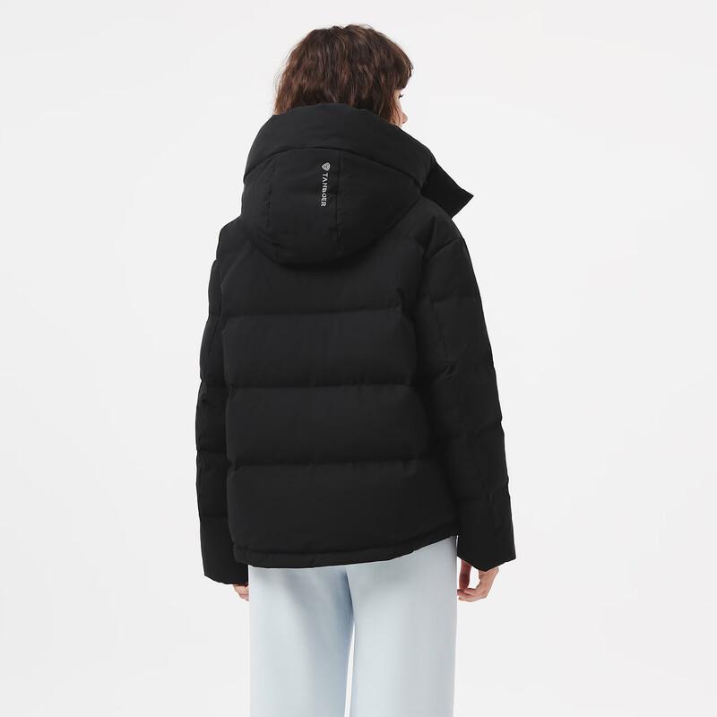 Tanboer Women's Short Puffer Down Jacket with Detachable Hood