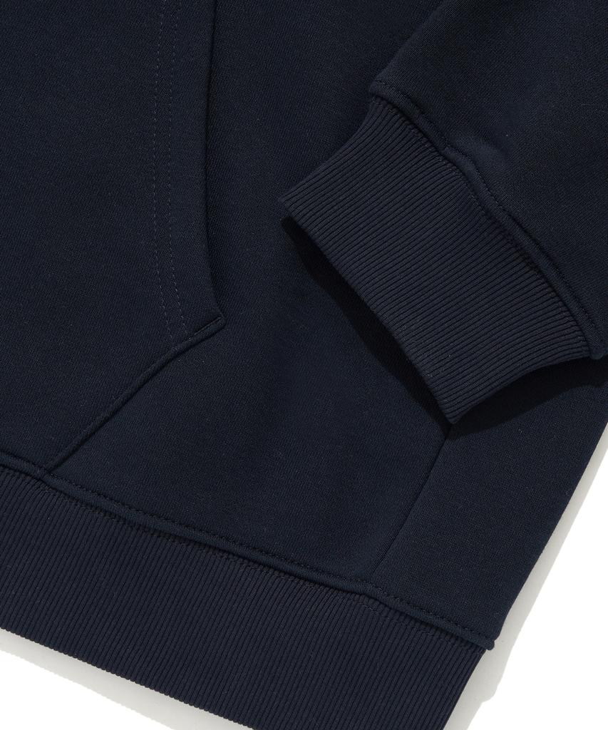 Kulte Script Chain Emb Hood Zip-UpD.Navy