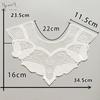 Black And White Organza Embroidery Collar Lace Mesh Lace Diy Sewing Decoration With Clothing Accessories
