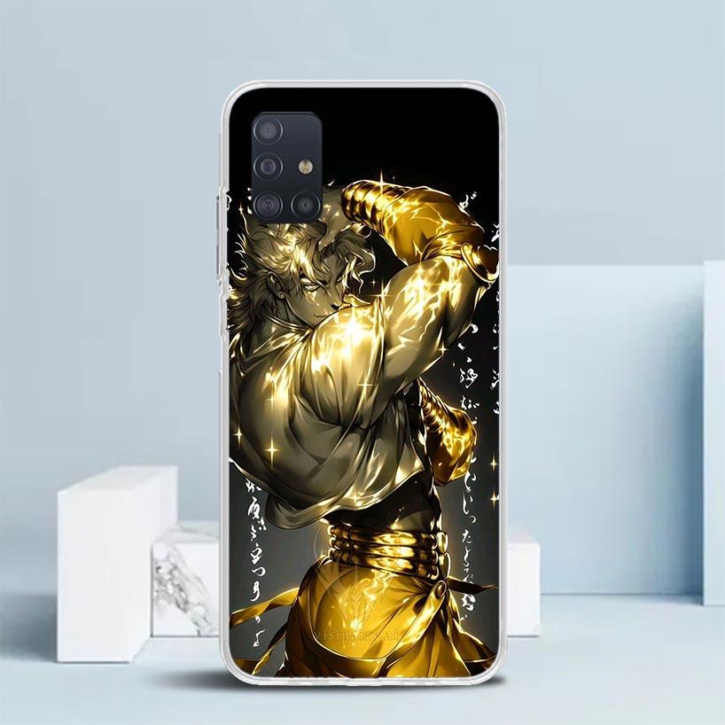 JoJo Adventure Dio Diego Brando Soft Cover for Samsung Galaxy A12 A22 A32 A52 A72 A02S Phone Case Note 20 Ultra 10 S10 Plus A51