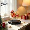 Magical Christmas Room Decor Magnetic Levitation Santa Sleigh Decor Floating Claus Tabletop Rotating Ornament for Fireplaces Ornament Display Stand,