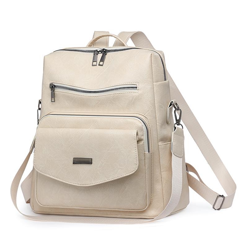 Plecak damski w stylu retro, plecak PU o dużej pojemności