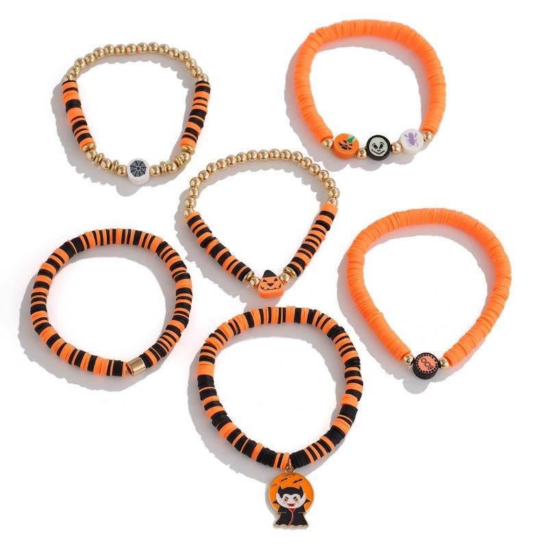 Halloween Pumpkin Bracelet Pendant Cute Cartoon Funny Niche Atmosphere Party Accessories