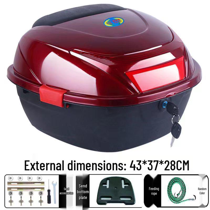 Universal Electric Vehicle Trunk & Storage Box for Motorcycles and Scooters