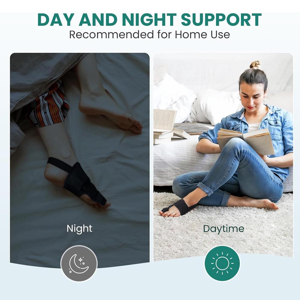 1Pc Ankle Brace Bunion Corrector Women Men Big Toe Straightener, Adjustable Bunion Splint Hallux Valgus Correction Toe Support