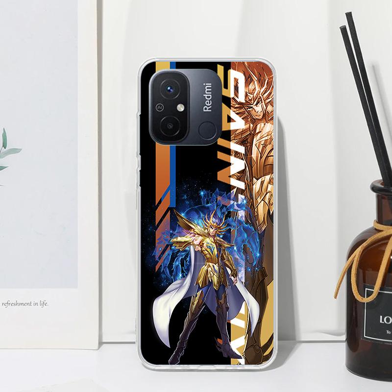 Anime Saint Seiya Phone Case For Xiaomi Redmi 14C 13 13C 12 12C 10 10A 10C 9 9A 9C 9T 8 8A 7 7A 6A 6 Pro K80 K70 K60 K40 K20 12C