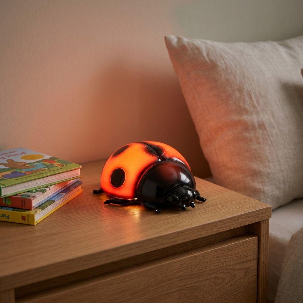 LED Glow Glowing Ladybug Night Light Rare Decorative Item Gift for Kids/Adults