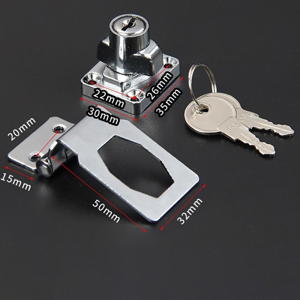 90 Degree Refrigerator Lock Drawer Lock Cabinet Door Lock Wardrobe Buckle Lock Anti-Theft Household Security Cam Lock Hardware