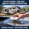 10in/12in 5th Wheel Lube Plate Disk Towpower Fifth Wheel Lube Plate Campers Accessory for Trailer Truck Easy Installation
