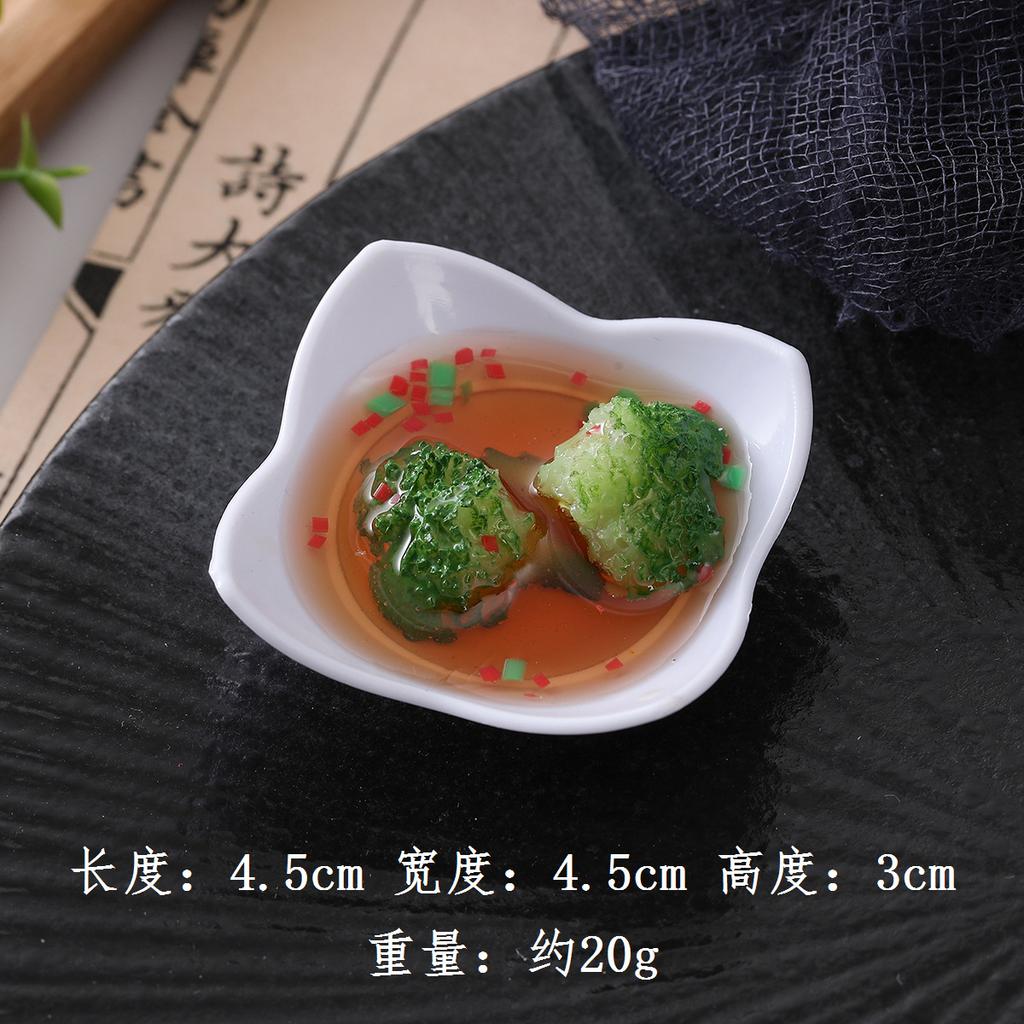 Mini Simulation Dish Plate Magnetic Refrigerator Sticker Creative Stir-Fried Fish Ball Pig Foot Chinese Style Sample 5pc/lot