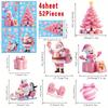 Christmas Window Door Stickers Decorations Santa Claus Snowman Reindeer Snowflake Christmas Tree Stickers Home Window Decoration