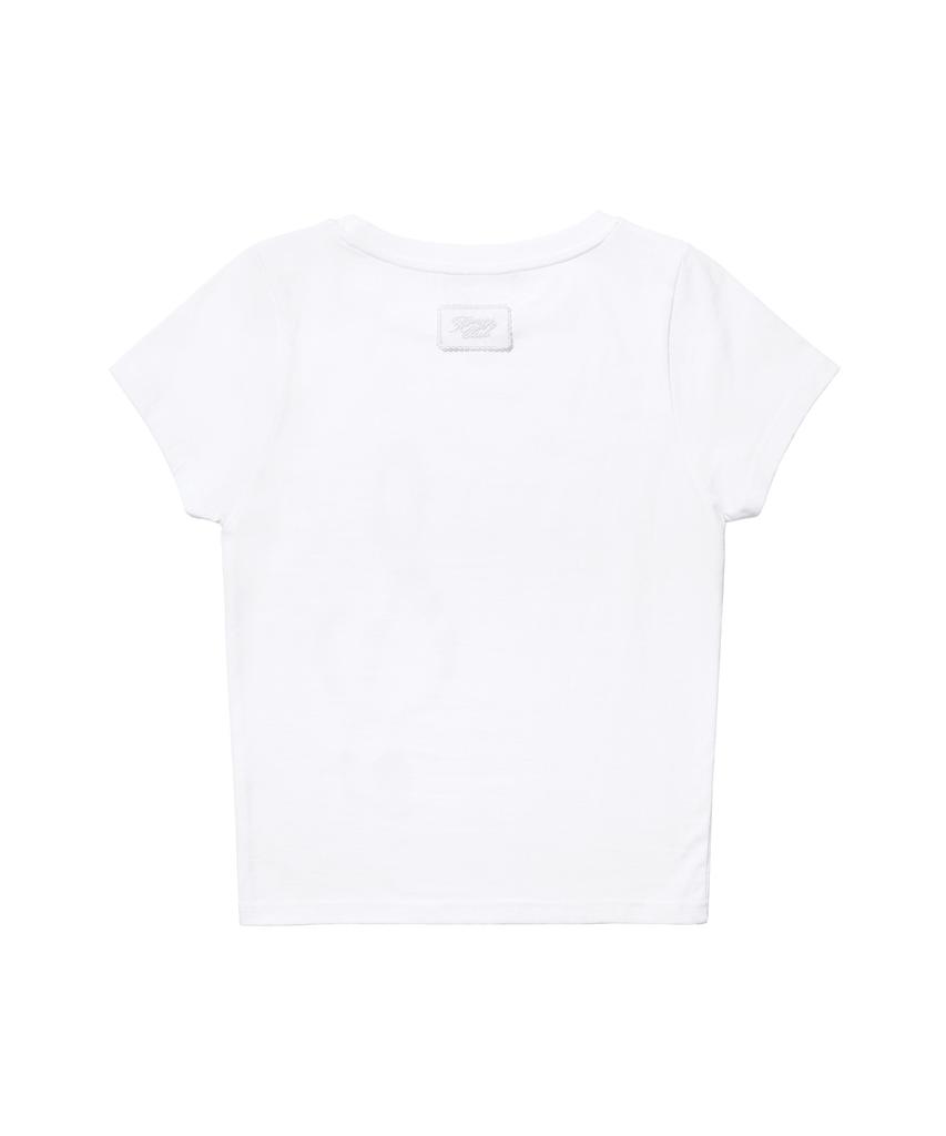 FANCY CLUB Clef Symbol Tee (White) F26Qb143