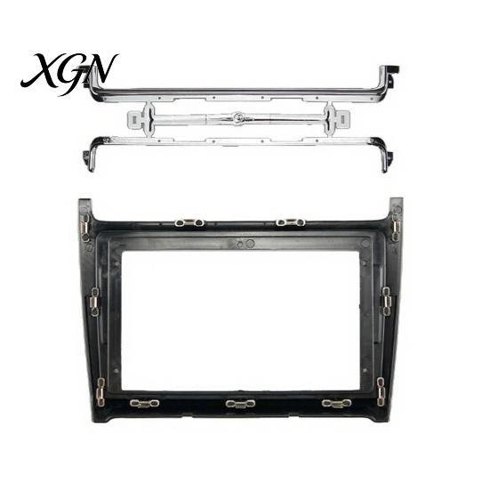 Dashboard Mounting Adapter 9 Inch Radio Dash Kit for Volkswagen 2014, Car Stereo Navigation Fascia Panel Center Control Trim with Brackets Screws,