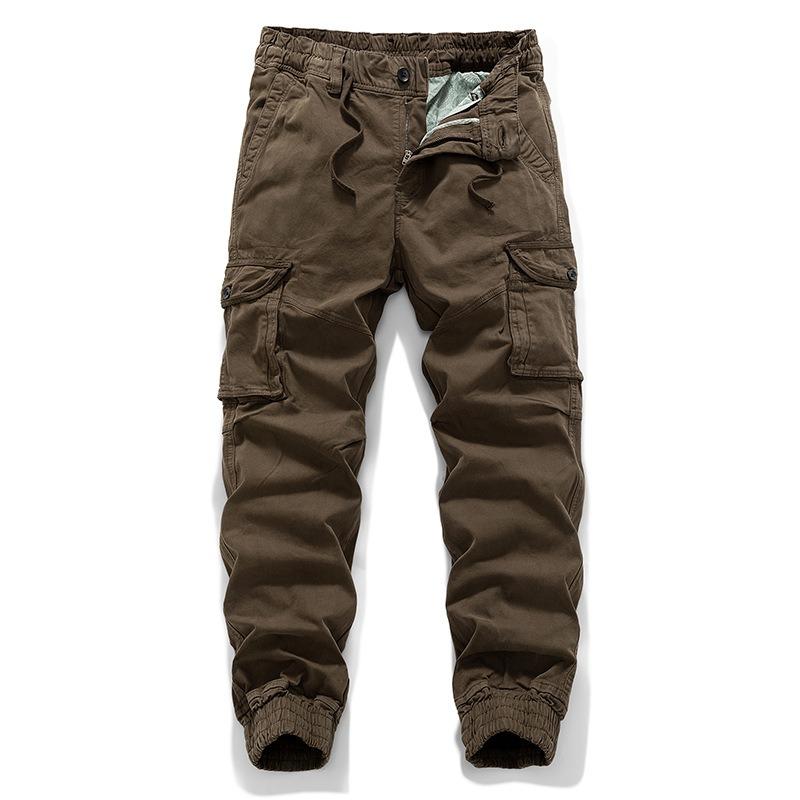 Men's Loose Multi-pocket Overalls Men's Casual Pants Leggings Men's Trendy Pants High-end Trendy Versatile