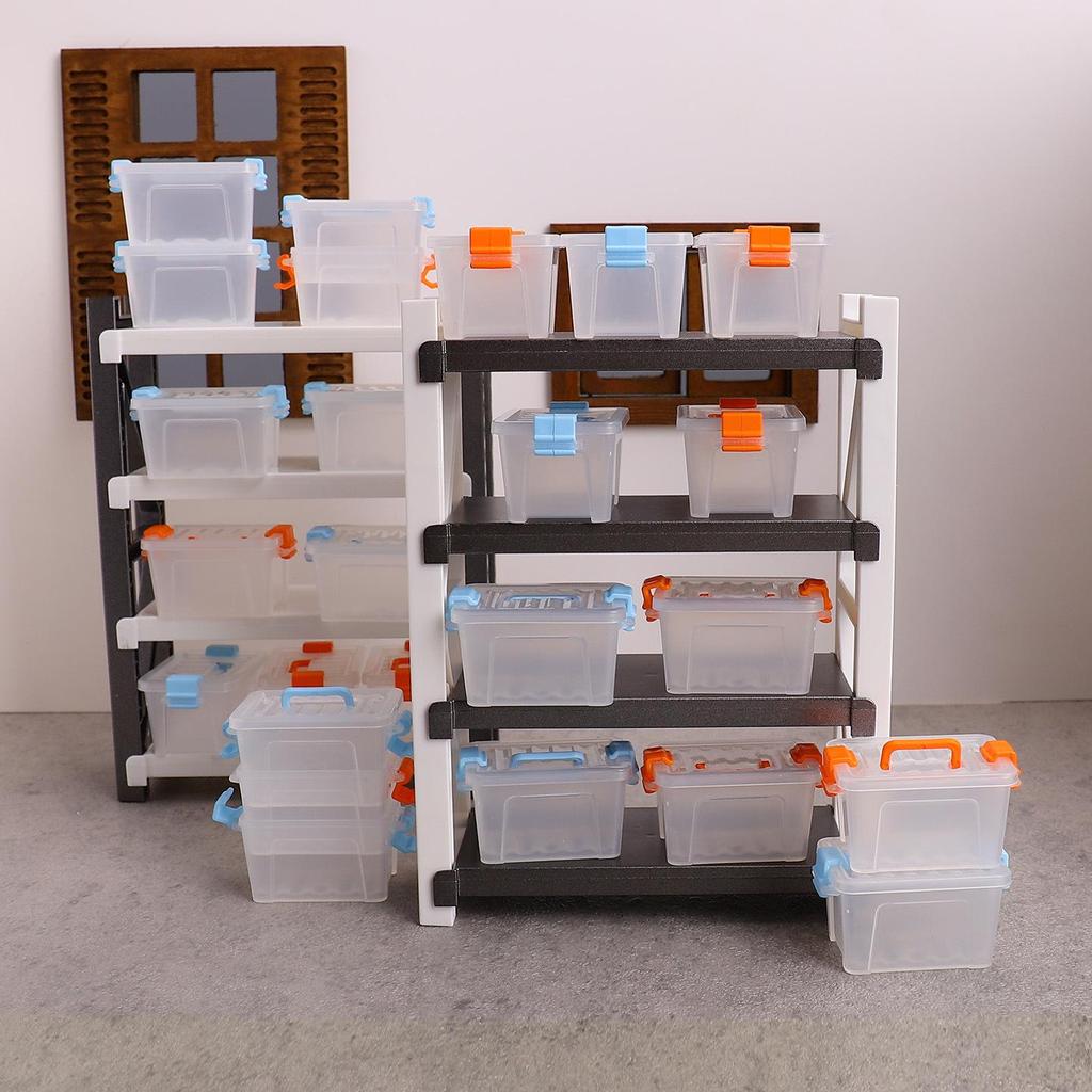 Compact Plastic Organizer: Transparent Mini Storage Box for Medicine, Sundries, and Tools