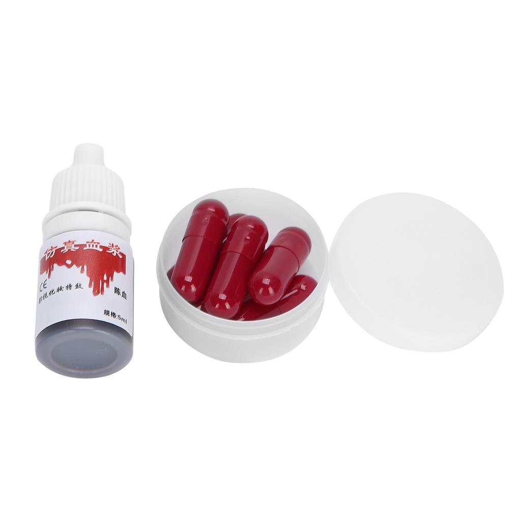 Falsches Blut Kapseln Halloween Make-up Blut Kostüm Cosplay Requisite Party Trick Zubehör