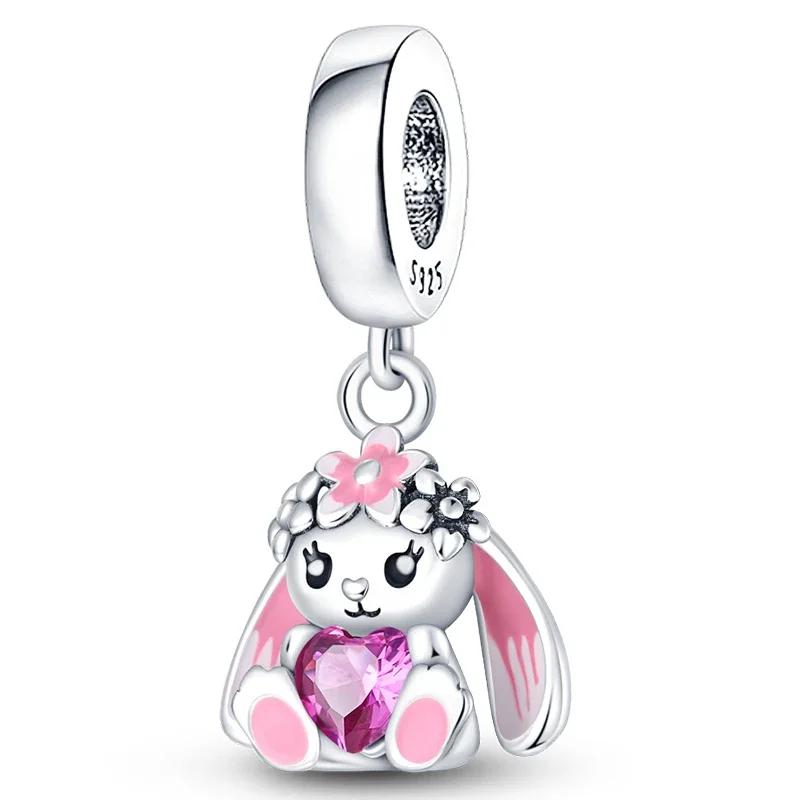 Charms Beads Copper Pink Perfume Bottle Letter Luminous Firefly Tarot Card Beads Fit Diy Bracelets Jewelry