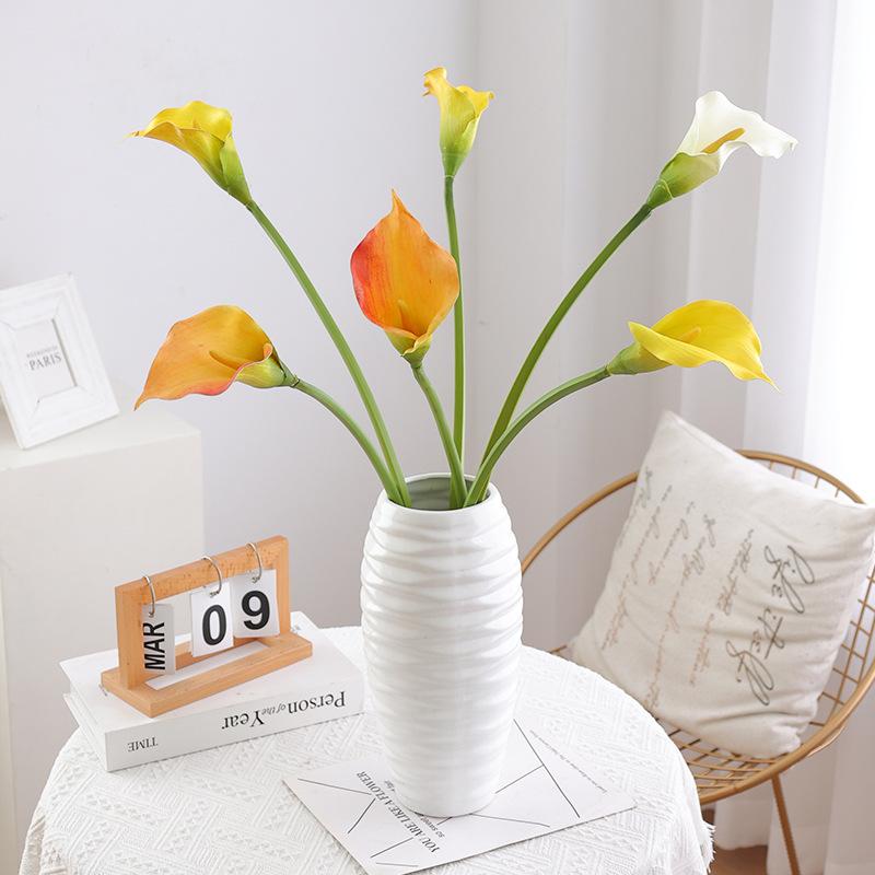 High-end simulated reticulated large calla lily, Nordic ins home wedding hotel decoration plug
