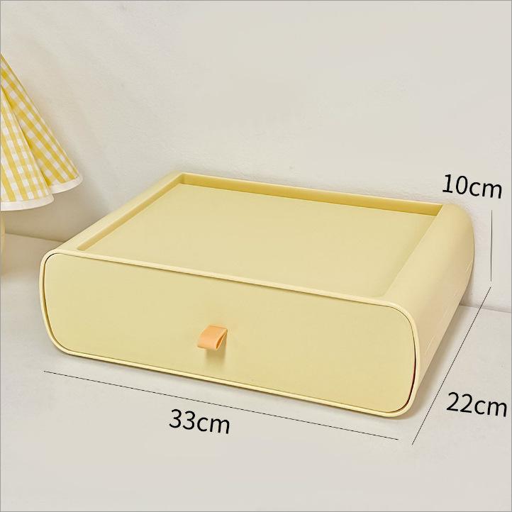 Makeup Organizer with Drawers Stackable Makeup Organizer with Top Tray Free Combination Desktop Vanity Storage for Cosmetics