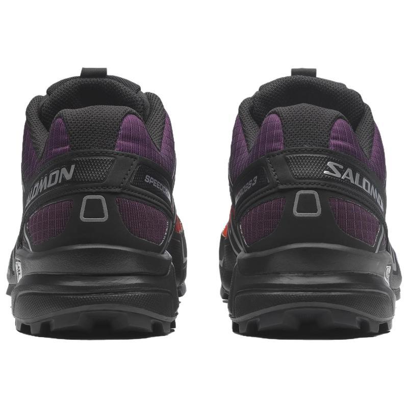 SALOMON Speedcross 3 Rubber/Lightweight Muscle/Rubber Running Shoes Unisex Black Orange Sneakers 478685