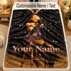 Flannel BlanketAriana Grande Custom Name Text Personalized Soft Warm Throw Blanket Home Decor Gift