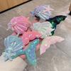 Girl Hair Clip Shine Sequins Mermaid Tail Hairpin with Cute Seashell Hair Accessories Girl Hairpin Mermaid Theme Metal Styling Clip Jewelry