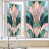 Retro Bunte Fensteraufkleber PVC Elektrostatisch Vintage Buntglas Kirchenfenster Aufkleber Wandaufkleber Kunst Wandbild Tapete für Heimdekoration