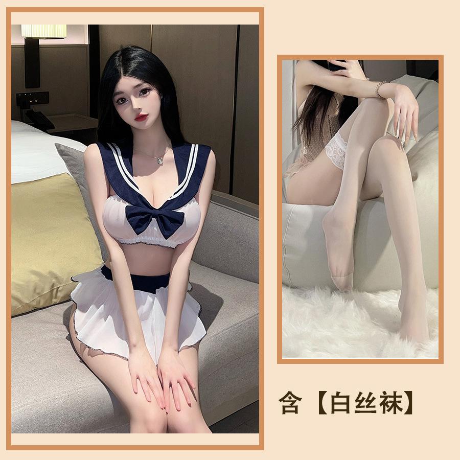 Sex Lingerie Bed Passion Student Suit Uniform Seduction Sexy Two-dimensional Bow Female Nightclub Female