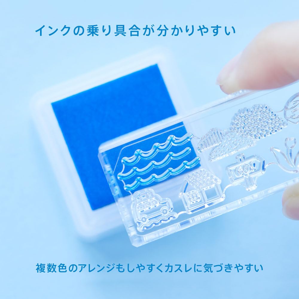 King Jim Clear Ice Set of Odekake Stamps, Mark, 6, Set, CLSSB-001