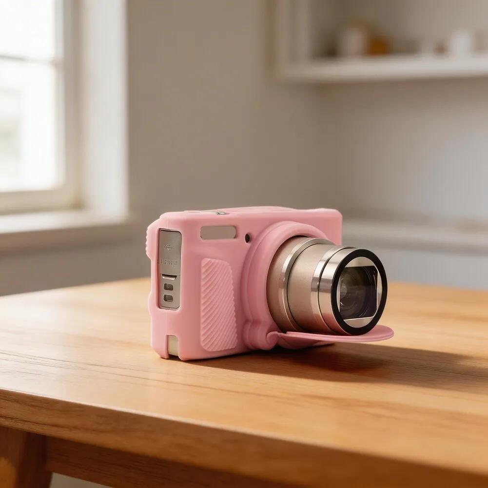 Soft Silicone Protective Case For Canon SX740 SX730 Camera With Scratch Resistance And Easy Handling Slim Profile Green Pink