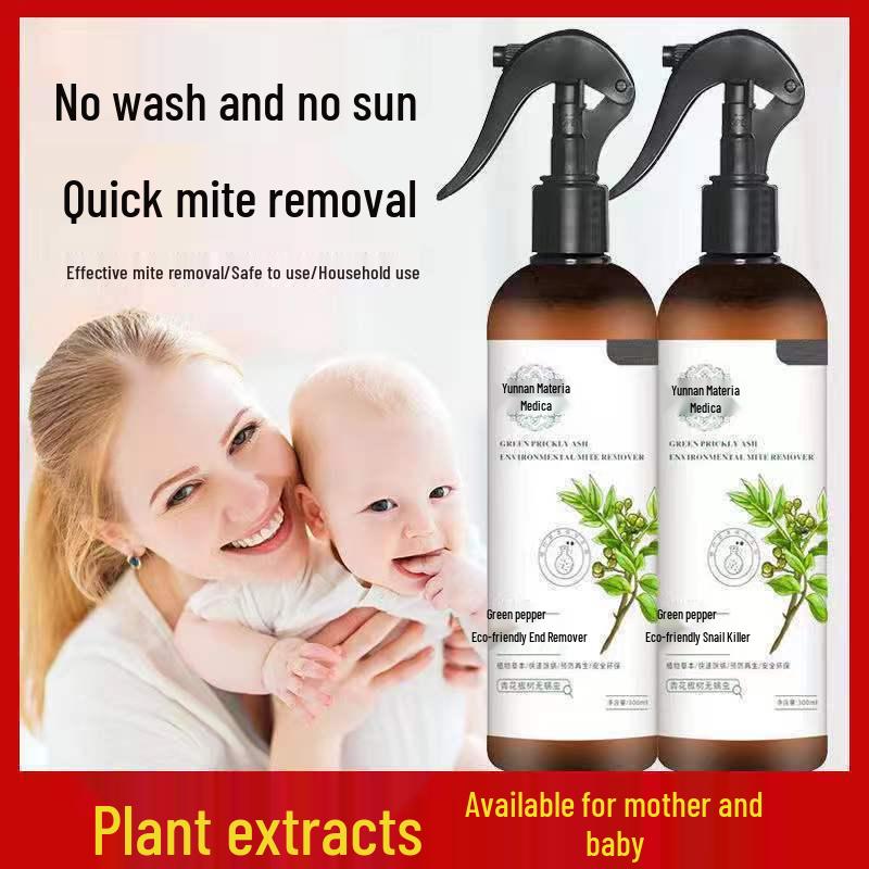 Eco-Friendly Sichuan Pepper Anti-Mite Spray - No-Wash Mite Killer & Inhibitor for Easy Use