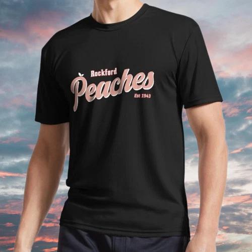 New Shirt Rockford Peaches Est 1943 Active T-Shirt Funny Size S - 5XL 3XL