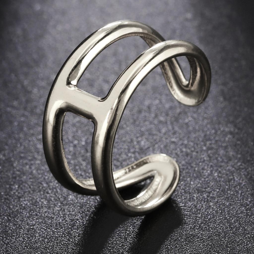 COOLTIME Women Ring Stainless Steel Adjustable Gold Color Finger Rings Mother Day Wedding Jewelry Gift 2025