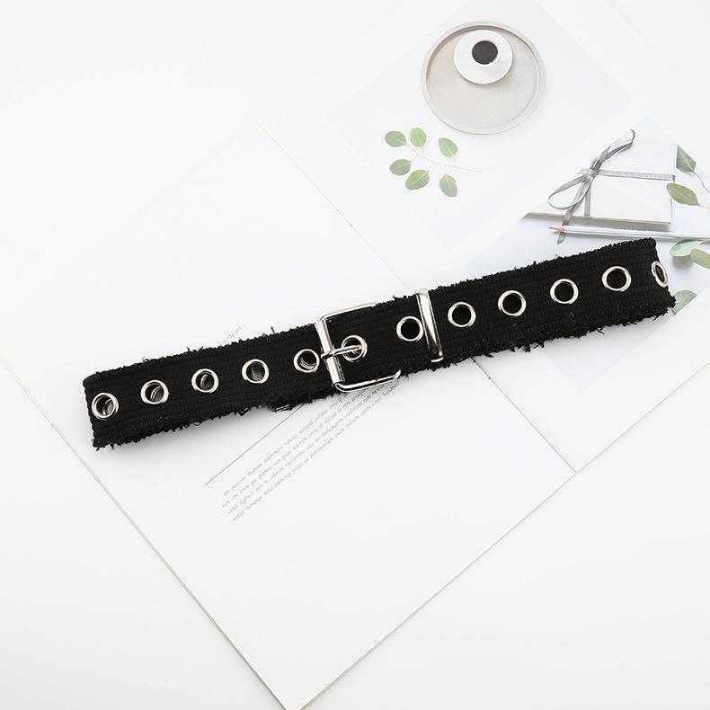 

Slimming Waistband Canvas For Both Men And Women With Hollow Out чорний