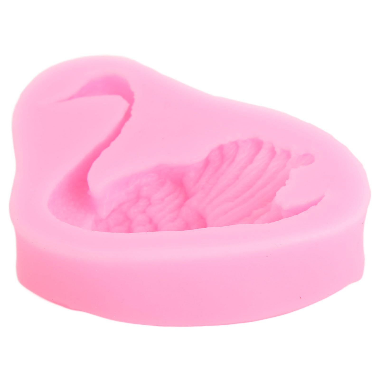 

5Pcs Swan Silicone Molds Reusable Easy Demoulding 3D Swan Shape Silicone Fondant Mold for Making