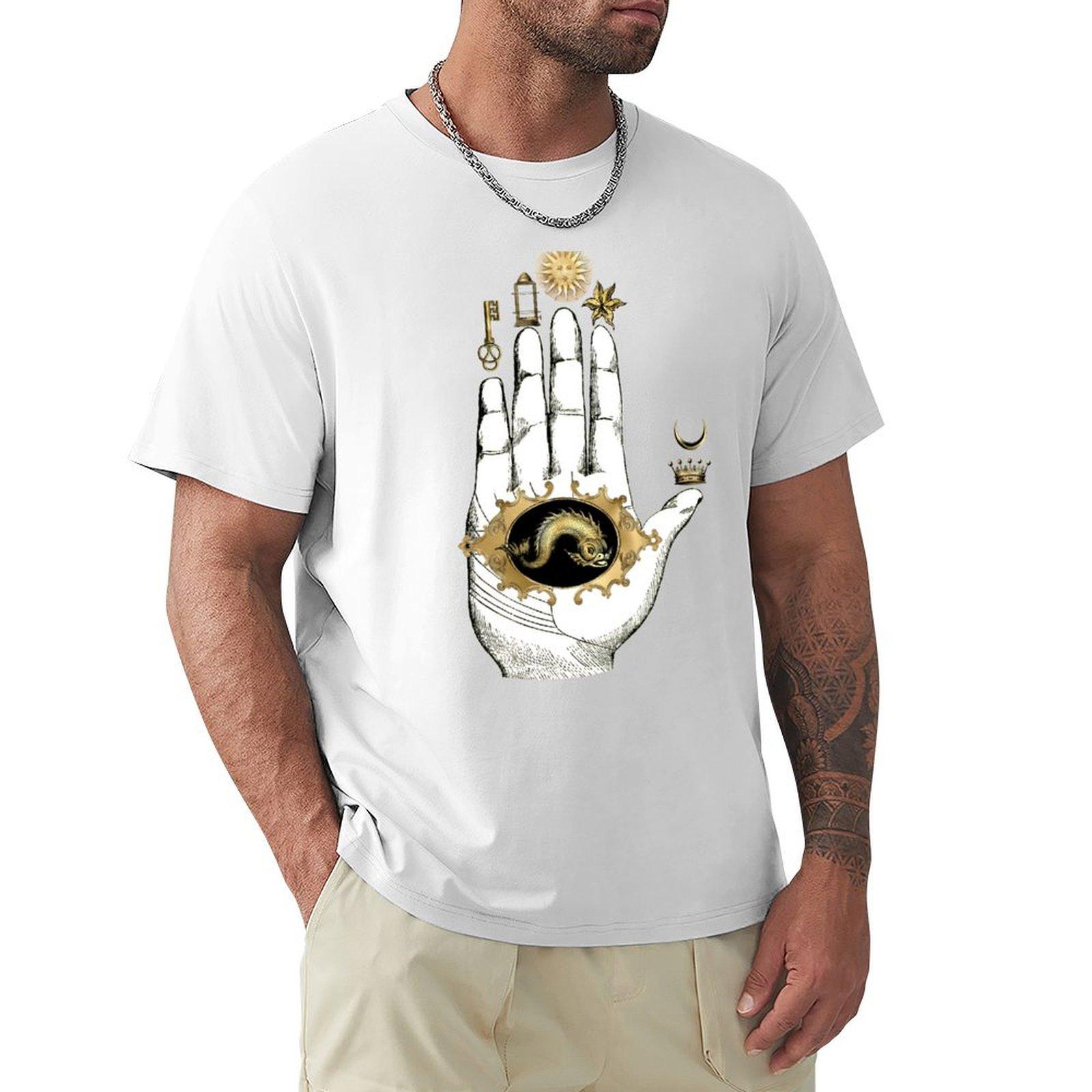 Hand of Mysteries  The Fish TShirt summer tops anime mens fashion S