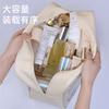 PU Letter Makeup Bag Large Capacity High Beauty Value Portable Cosmetic Storage