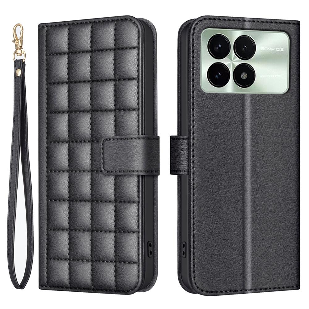 

For Xiaomi Poco F6 Pro 5G/Redmi K70 5G/K70 Pro 5G Case Wallet Leather Phone Cover Black