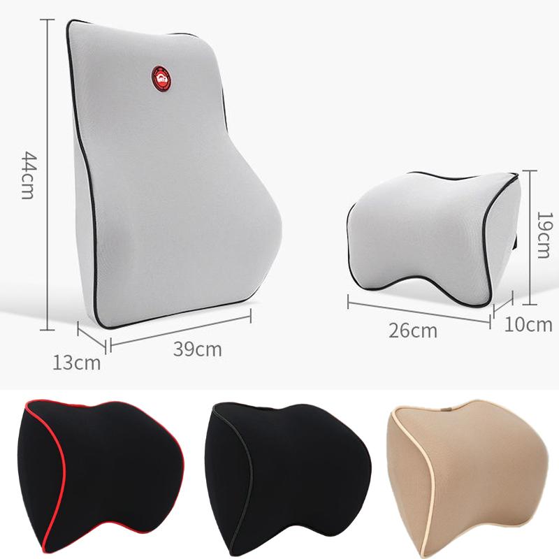 Breathable Car Headrest Neck Pillow Auto Car Seat Pillow Memory Foam Head Support Neck Rest Protector Automobiles