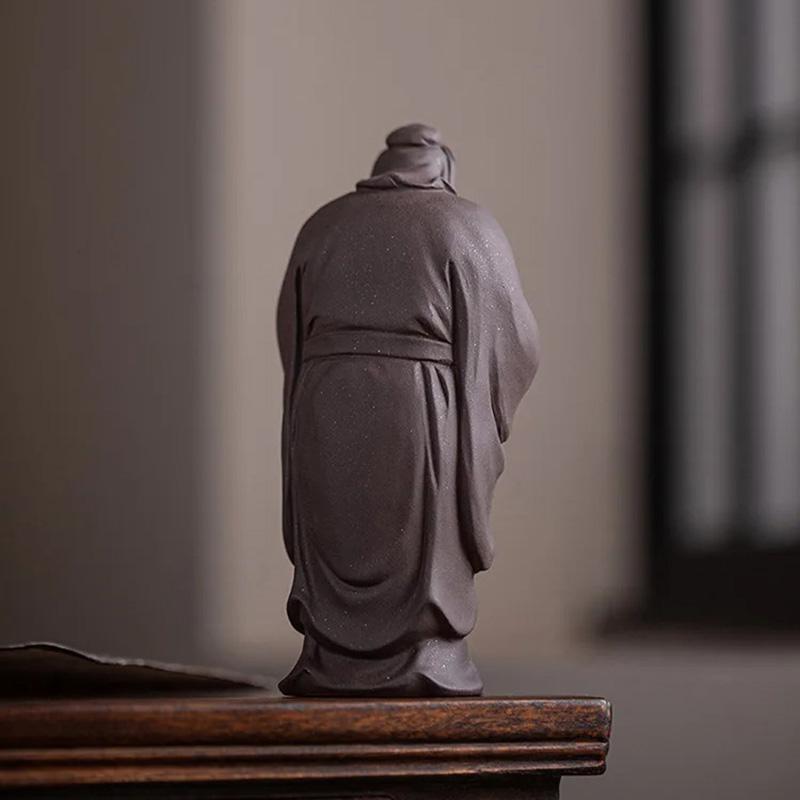 Ceramic Historical Figure Confucius Statue Chinese philosopher Home, Living Room, Office, Study Room Decorative statues