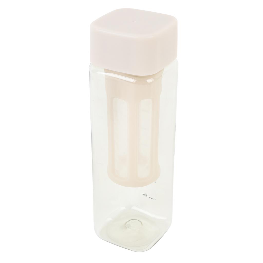 Portable Cold Brew Bottle Creamy White Transparent Easy To Clean Iced Coffee Maker Bottle for Home